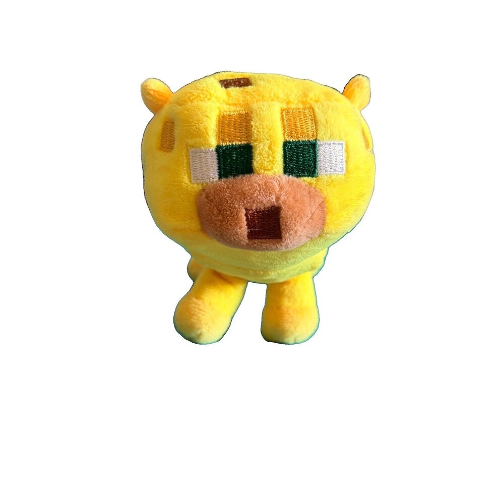 Mojang Rare Minecraft Ocelot Yellow Cat Plush Stuffed Animal Toy 10” 2015